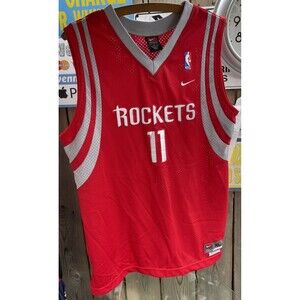 Nike NBA Men's Red Houston Rockets #11 Yao Ming Basketball Jersey Sz XL